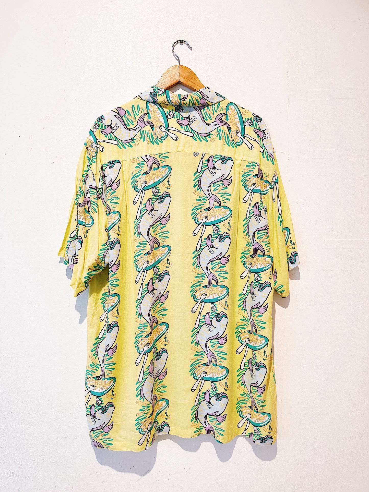 Paul McNeil "Fish & Chips" Vintage Mambo Loud Shirt 80