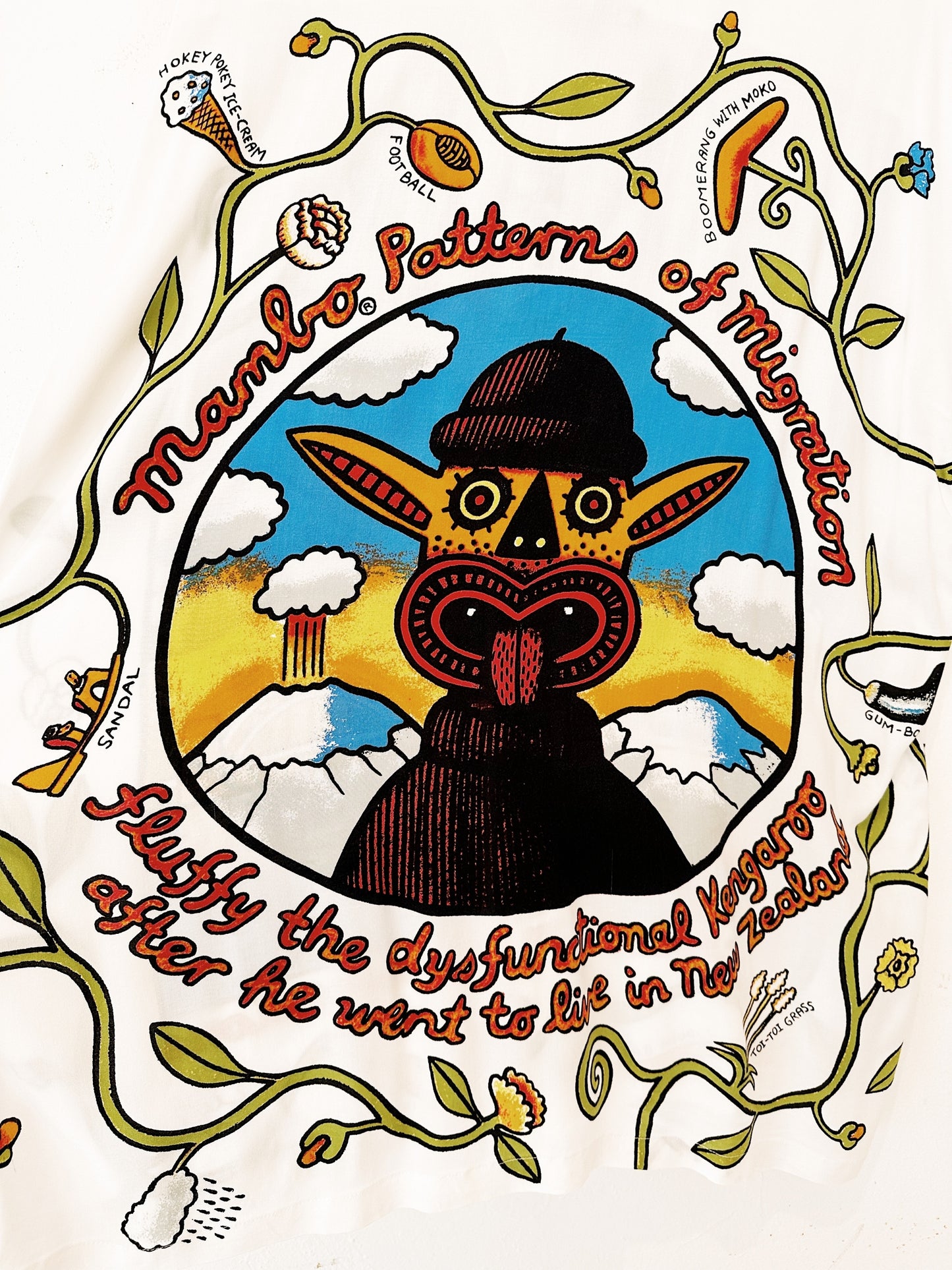 Reg Mombassa "Patterns of Migration" Vintage Mambo Loud Shirt 16