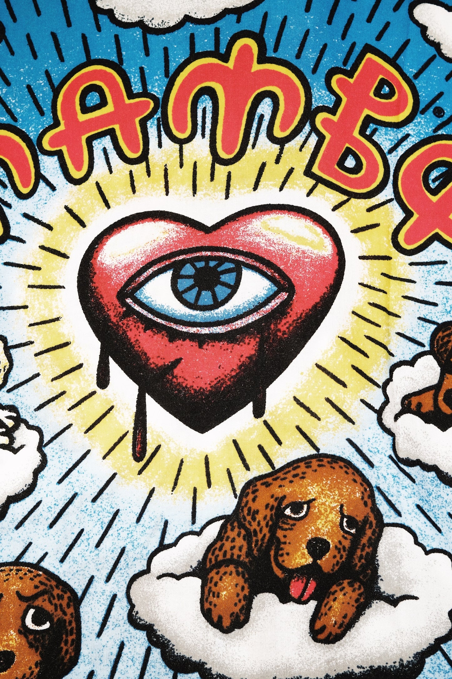Reg Mombassa "Puppies" Vintage Mambo Loud Shirt 44