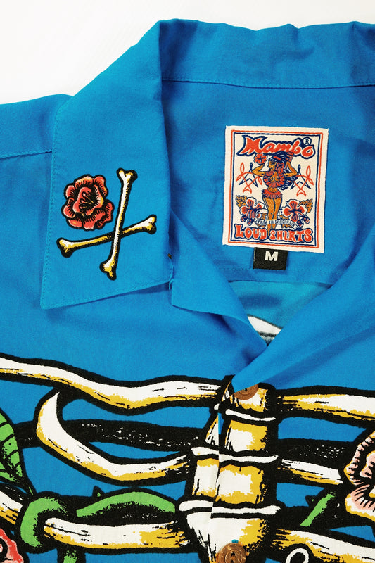 Reg Mombassa "Skeleton" Vintage Mambo Loud Shirt 5