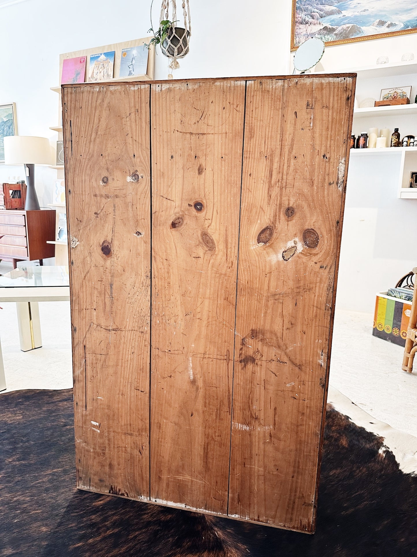 Rustic Wooden Cabin Cupboard