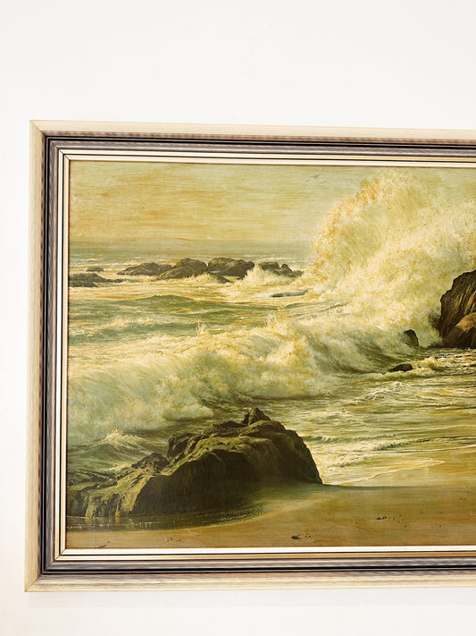 Vintage James A. Fetherolf "Seascape" Print