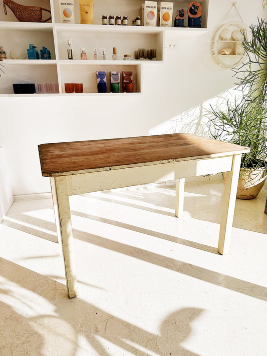 Vintage Kauri Pine Cottage Table
