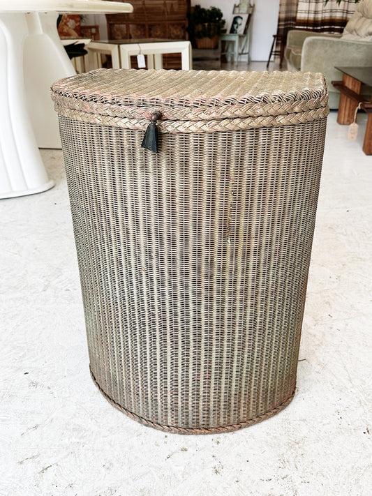 Vintage Lloyd Loom Laundry Basket