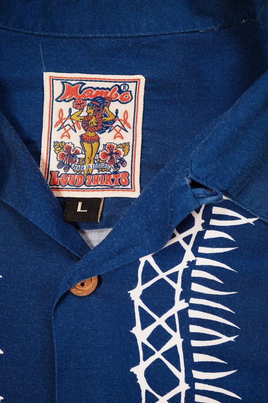 Paul McNeil "Batik Surf" Vintage Mambo Loud Shirt (Blue) 58
