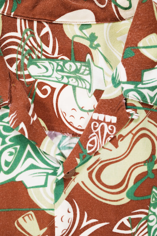 Mark Falls "Golf" Vintage Mambo Loud Shirt (No Label) 38