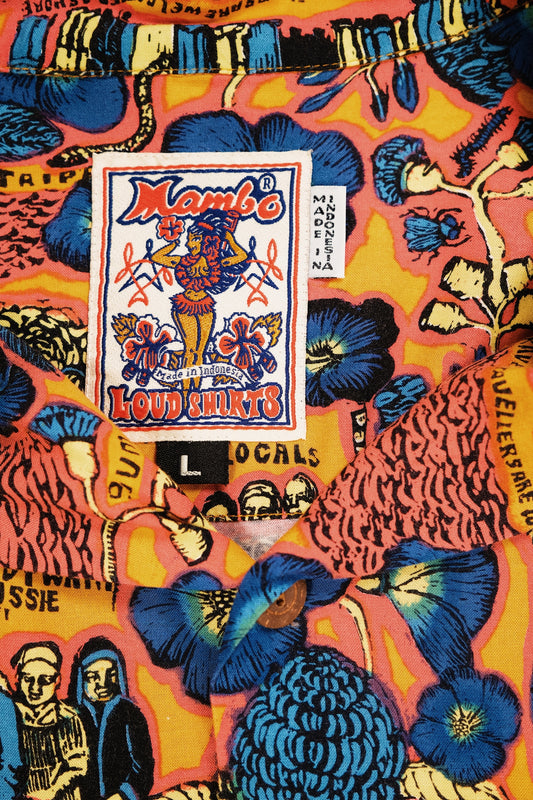 Gerry Wedd "Refugees" Vintage Mambo Loud Shirt 72