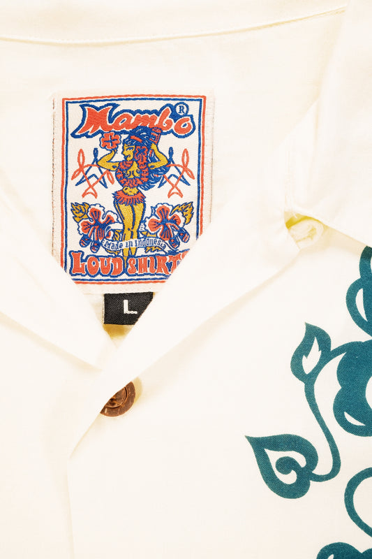 Aloha Hibiscus Vintage Mambo Loud Shirt (L) 40
