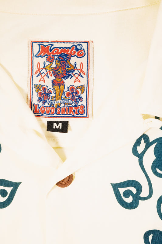 Aloha Hibiscus Vintage Mambo Loud Shirt (M) 42