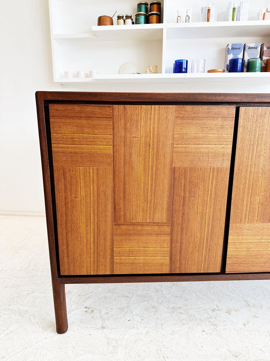 Vintage Mid Century Modern Parquetry Sideboard