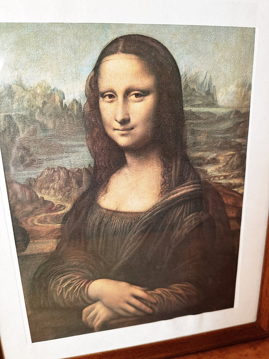 Vintage Mona Lisa Print