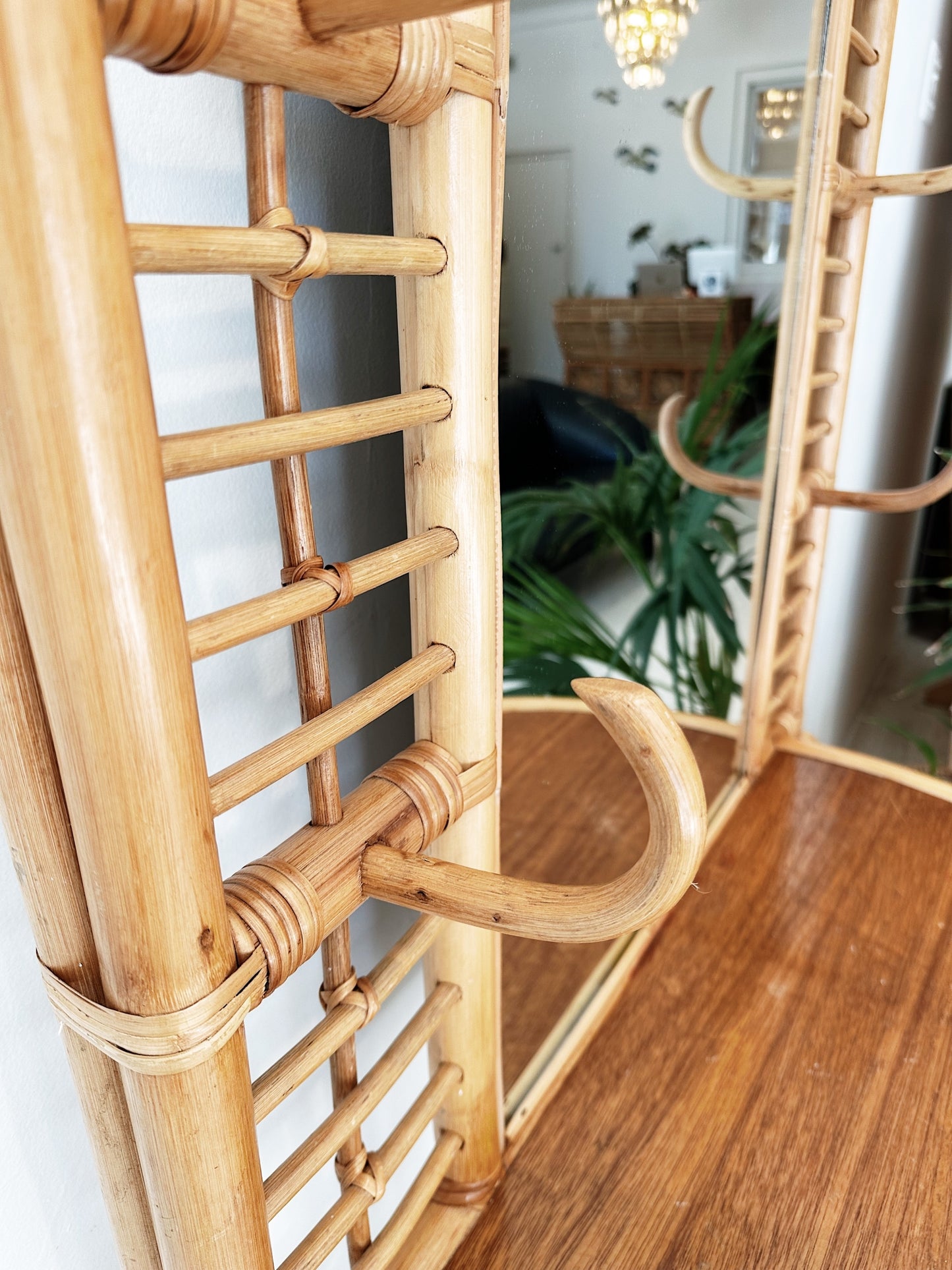 Vintage Rattan Hall Stand