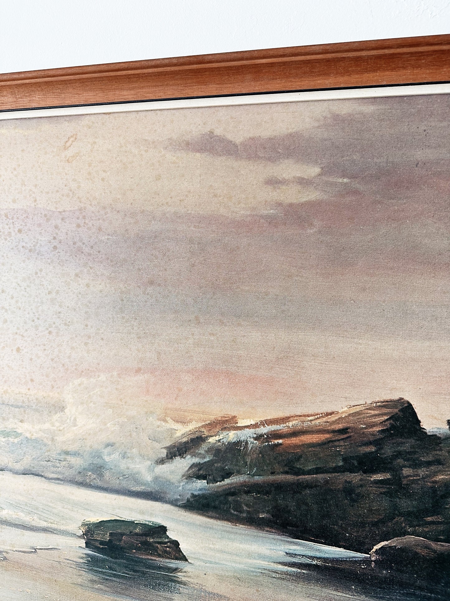 Vintage Robert Wood Ocean Sunset Seascape Print