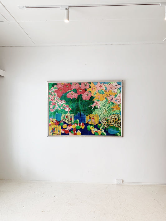 Walasse Ting "Eternity" 1985 Framed Serigraph