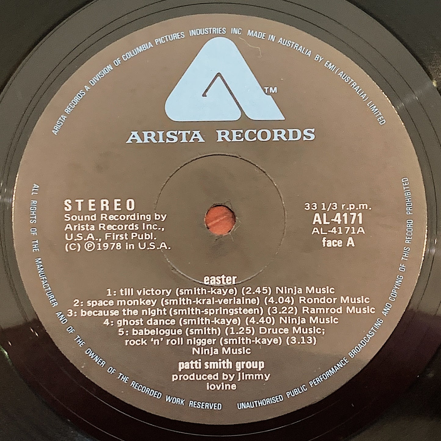 Patti Smith / Easter LP