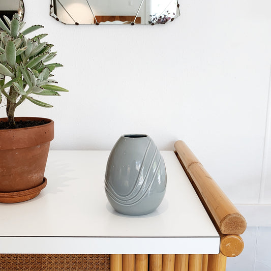 80s Vintage Art Deco Style Vase