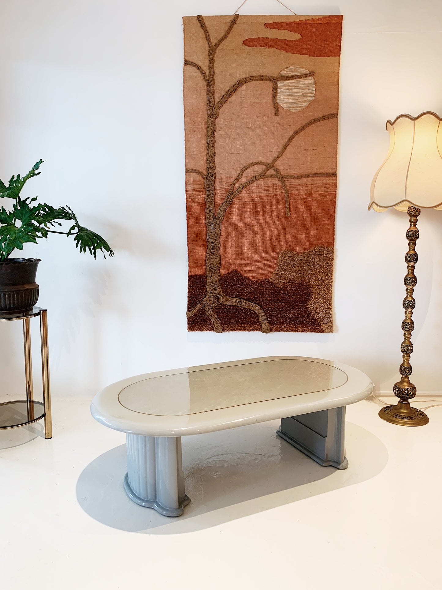 80s Vintage Storm Cloud Coffee Table