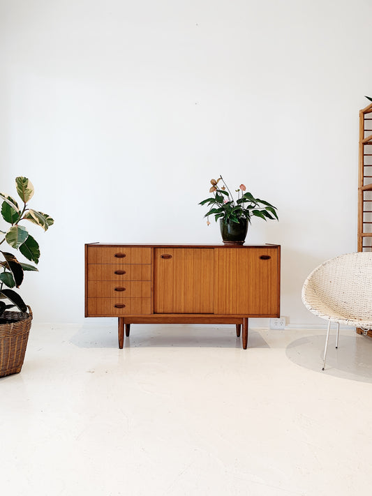 Mid Century Toffee Teak Sideboard
