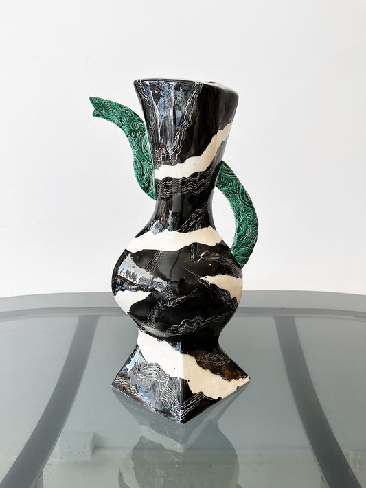 90s Vintage Jiri Bures Ceramics Pottery Vase