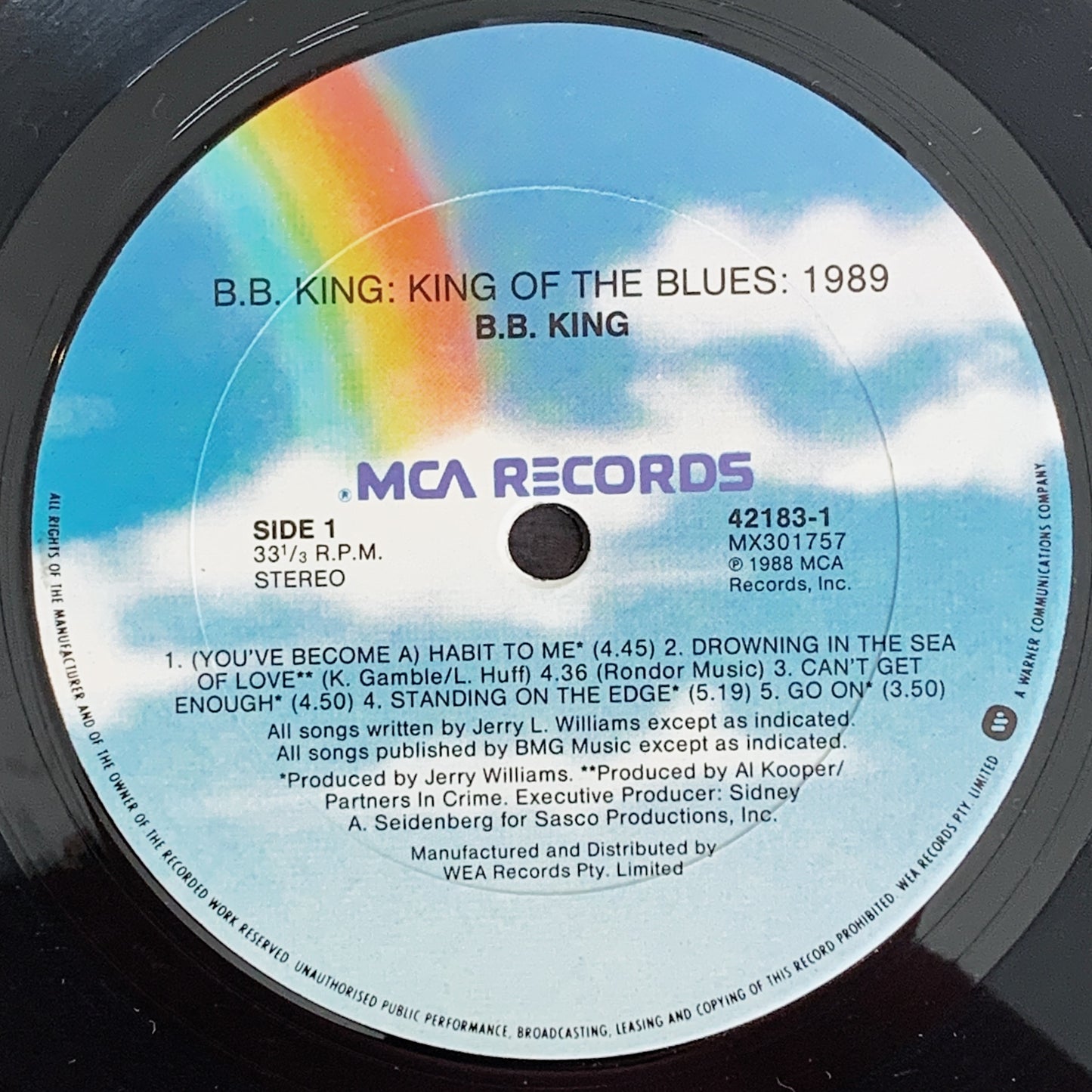 B.B. King / King Of The Blues: 1989 LP