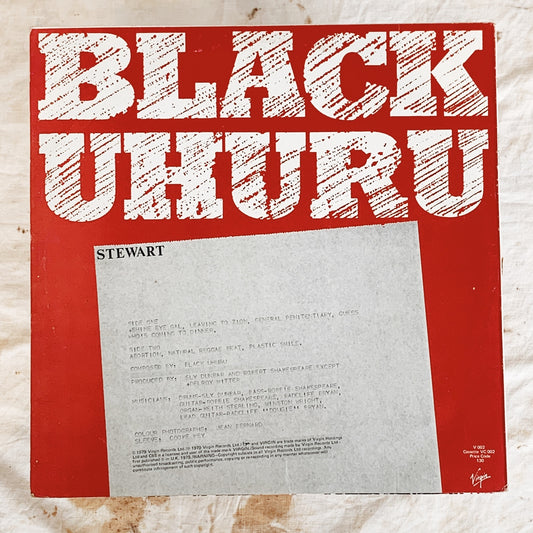 Black Uhuru / Black Uhuru LP