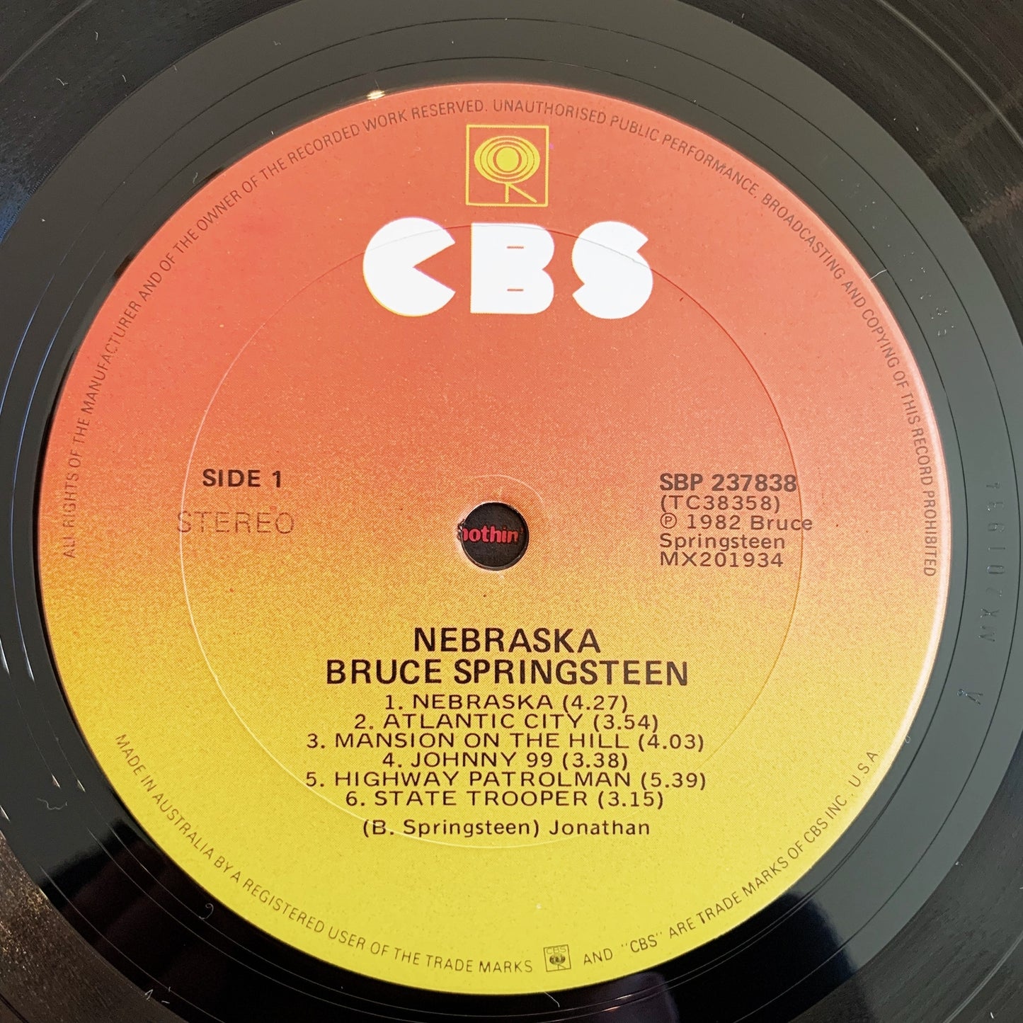 Bruce Springsteen / Nebraska LP