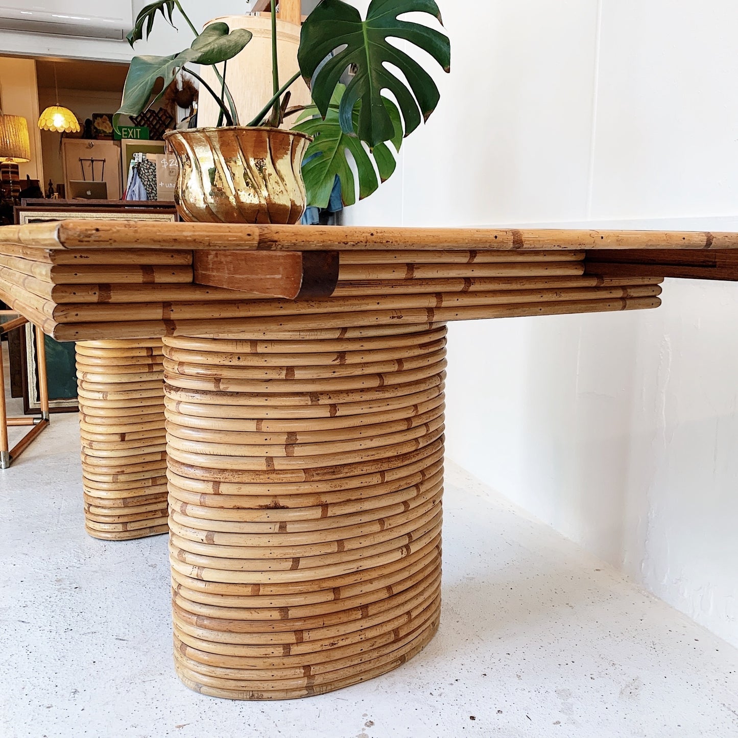 Foo Phing Extendable Rattan Dining Table