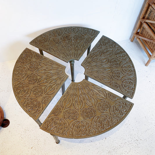 Stackable Pressed Metal Garden Table