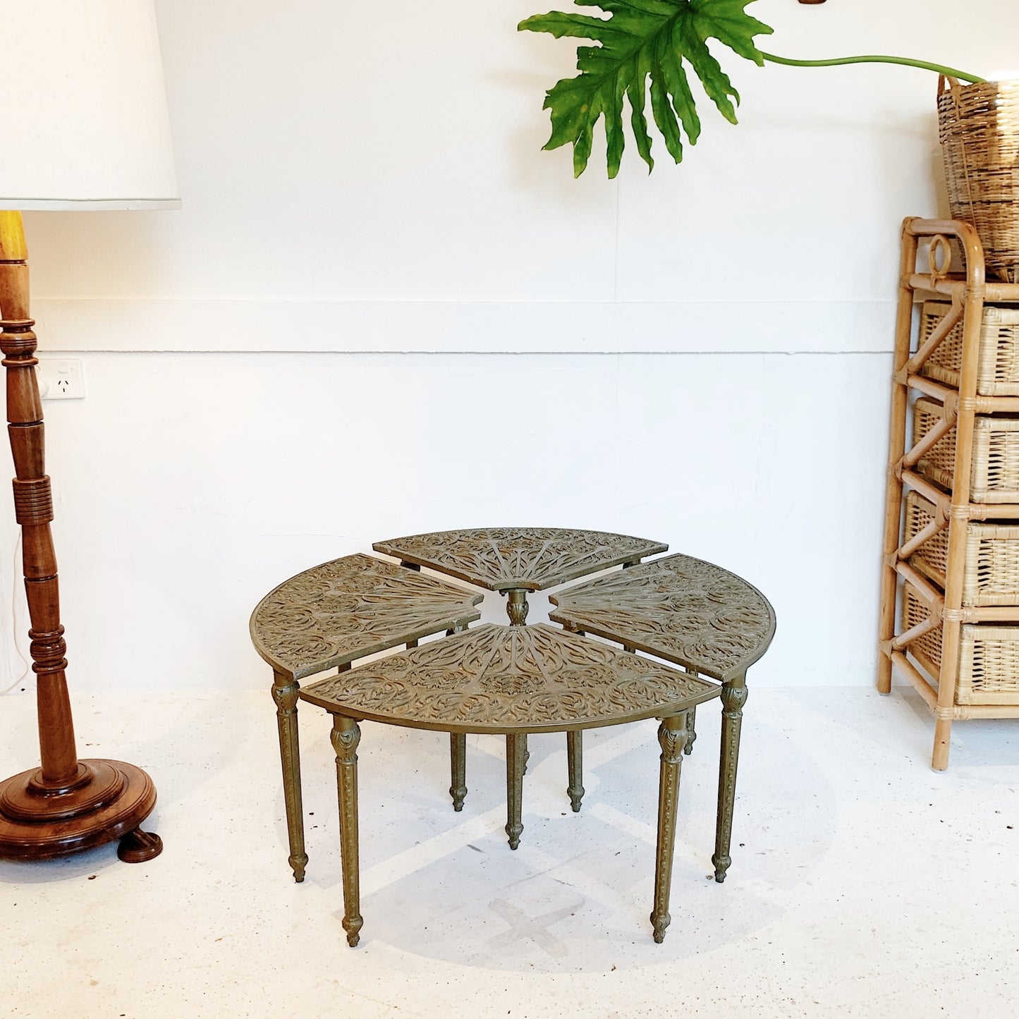 Stackable Pressed Metal Garden Table
