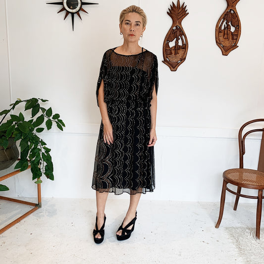 George Gross Twlight Batwing Dress
