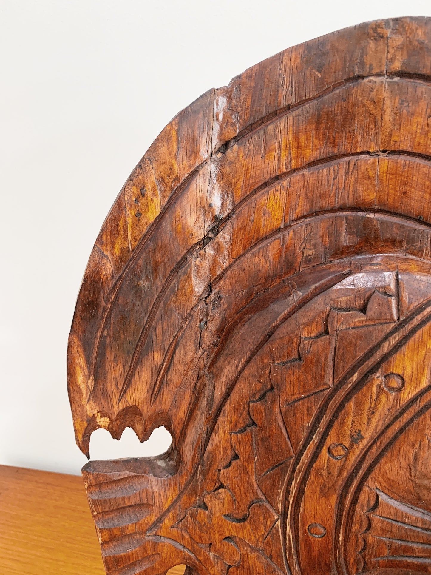 Hand-carved Folk Art Coral Reef Fish Sculpture