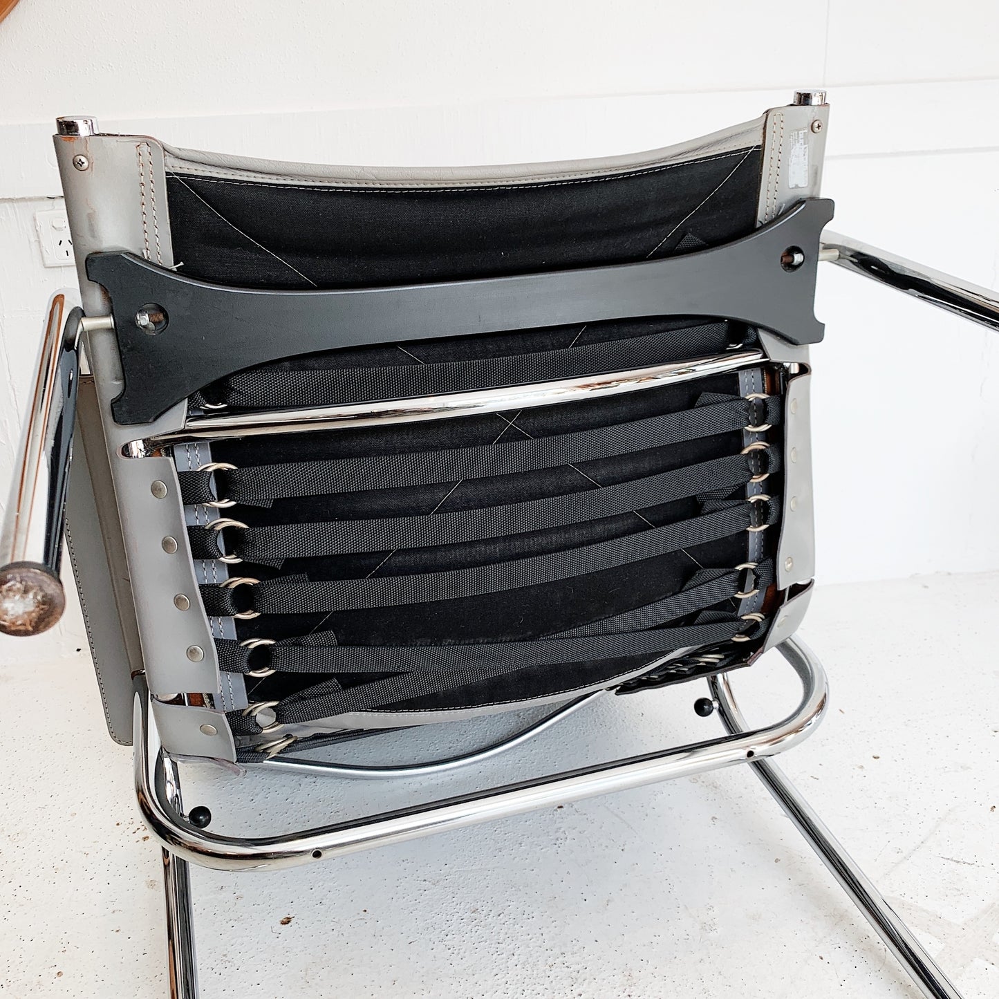 Hans Eichenberger Pewter Grey Lounge Chair and Ottoman