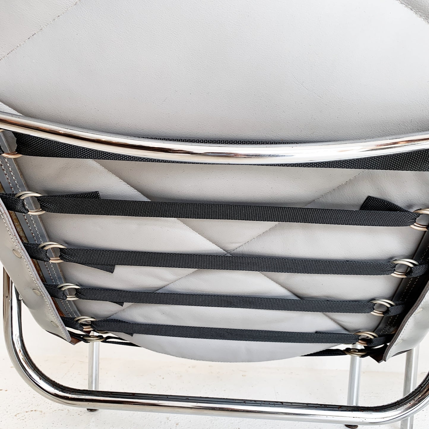 Hans Eichenberger Pewter Grey Lounge Chair and Ottoman