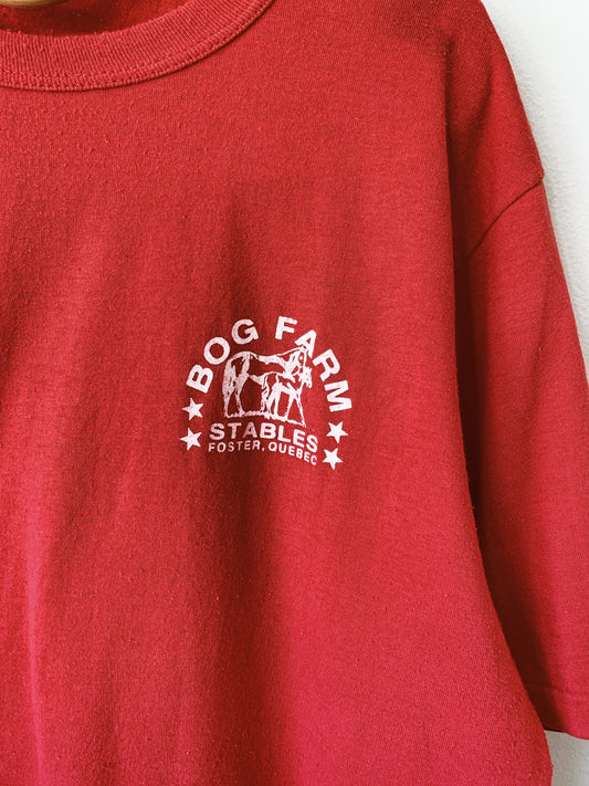 Vintage Bog Farm Stables Quebec Tee