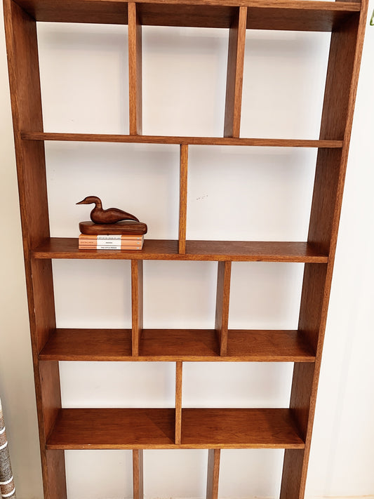Mid-Century Teak Divider/Bookcase