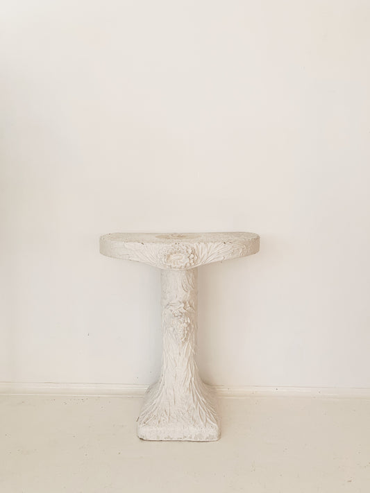 Mid Century Floral Concrete Stand