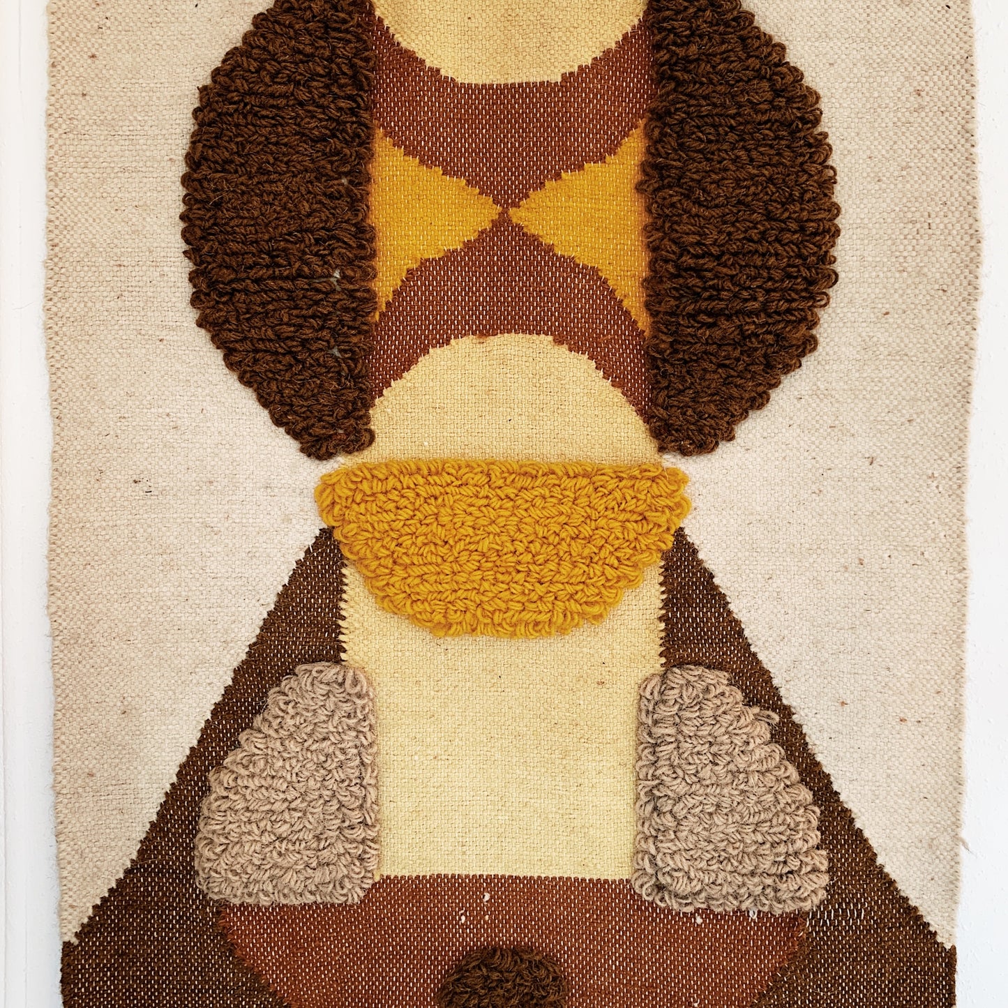 Mid-Century Modern Handwoven Wall Hanging
