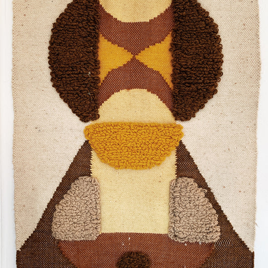 Mid-Century Modern Handwoven Wall Hanging