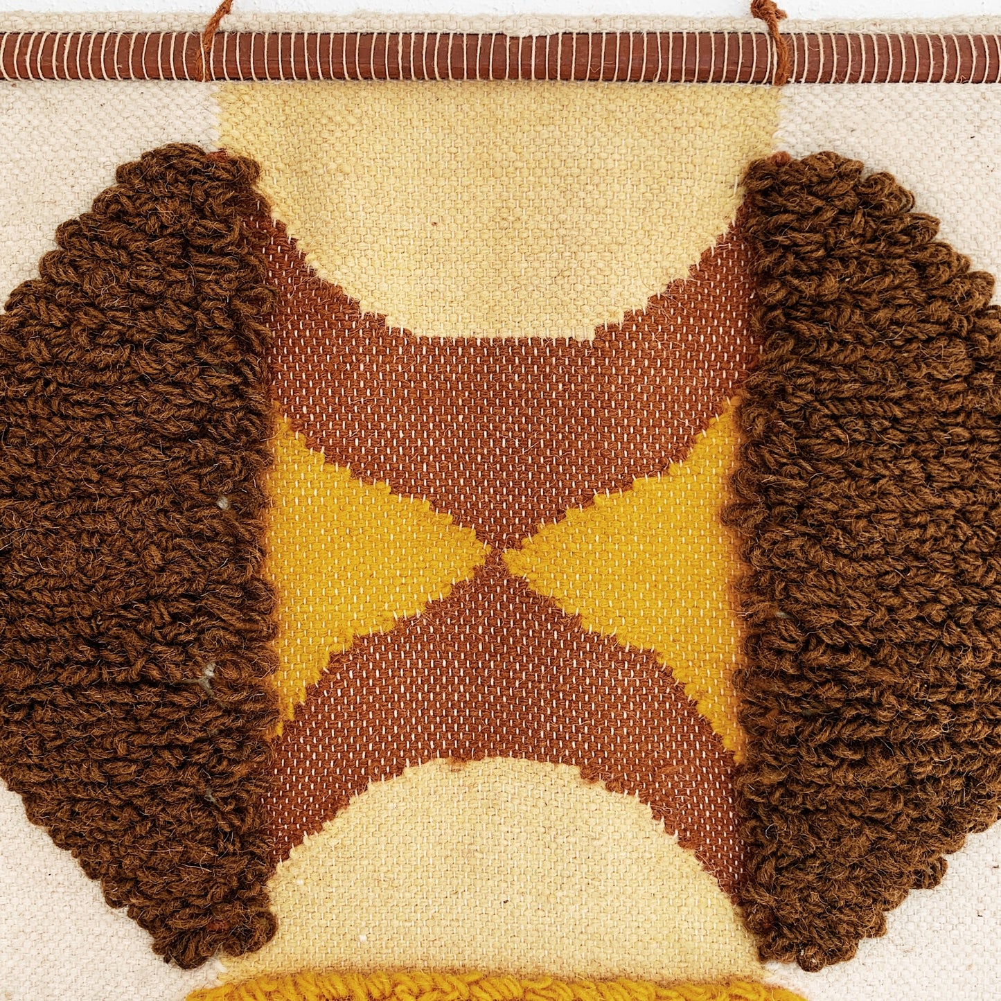 Mid-Century Modern Handwoven Wall Hanging