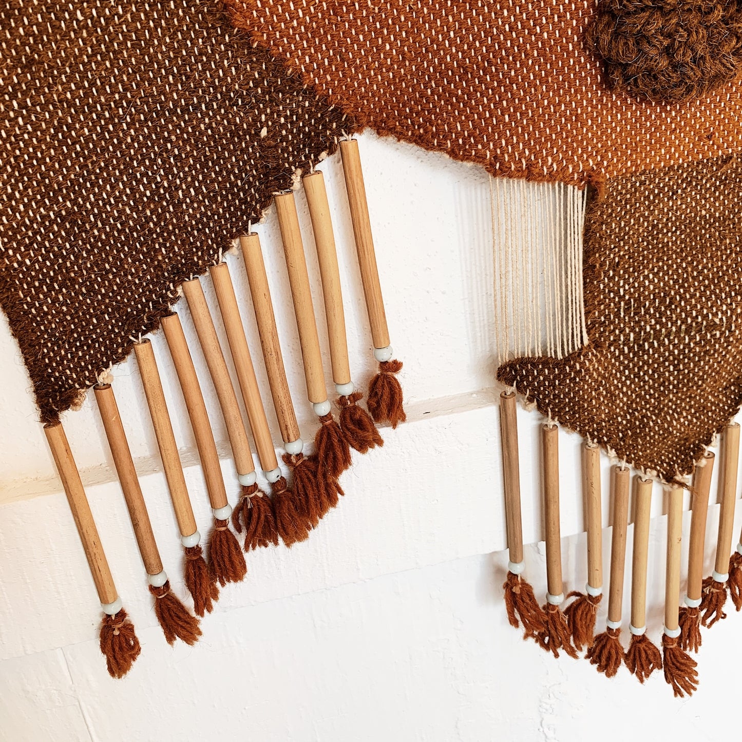 Mid-Century Modern Handwoven Wall Hanging