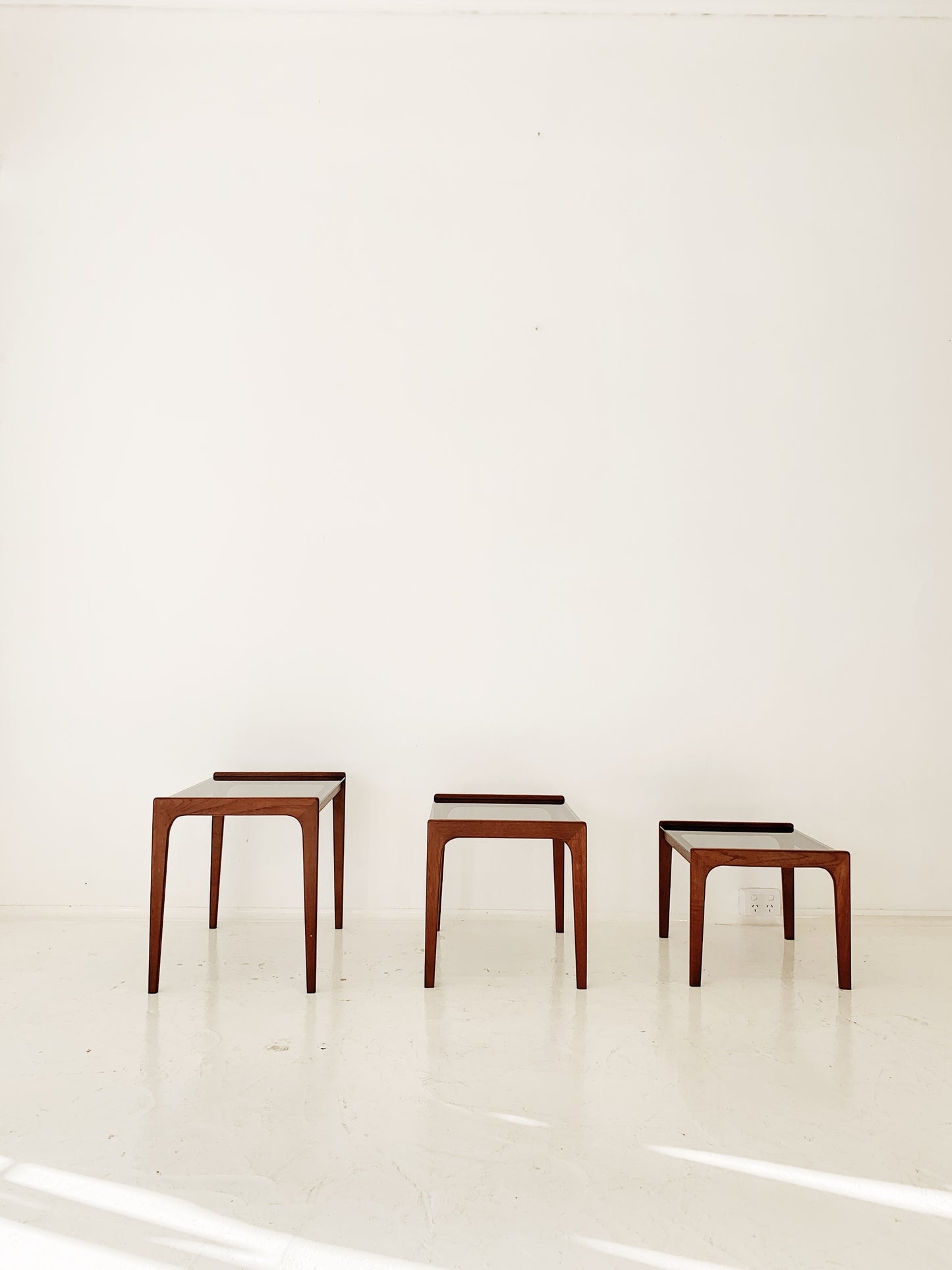 Mid Century Modern Teak Nesting Tables