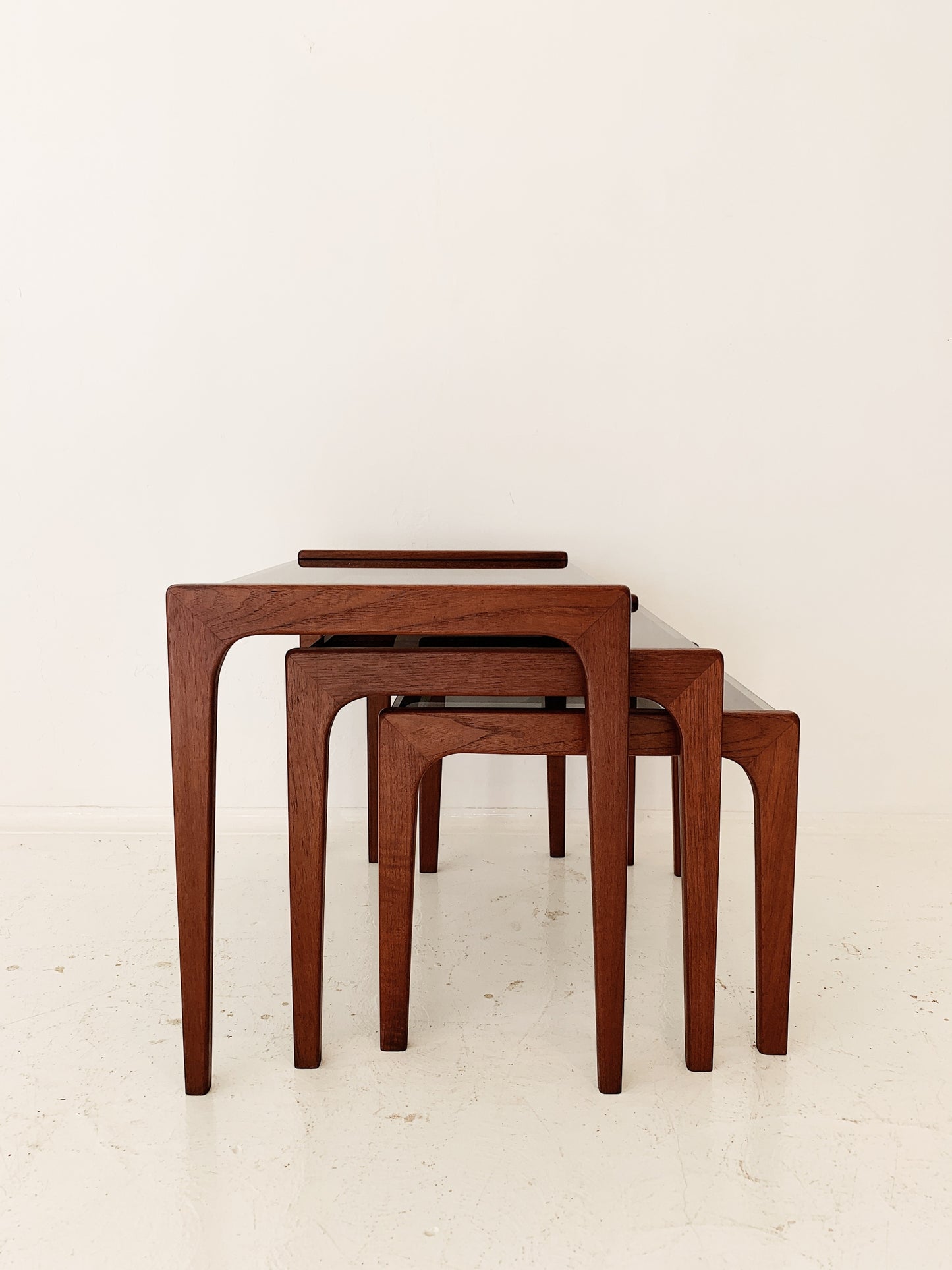 Mid Century Modern Teak Nesting Tables