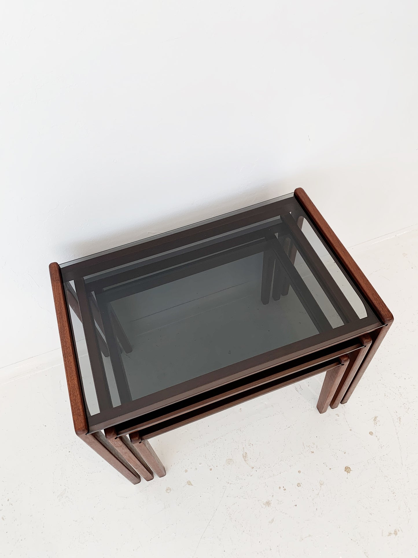 Mid Century Modern Teak Nesting Tables