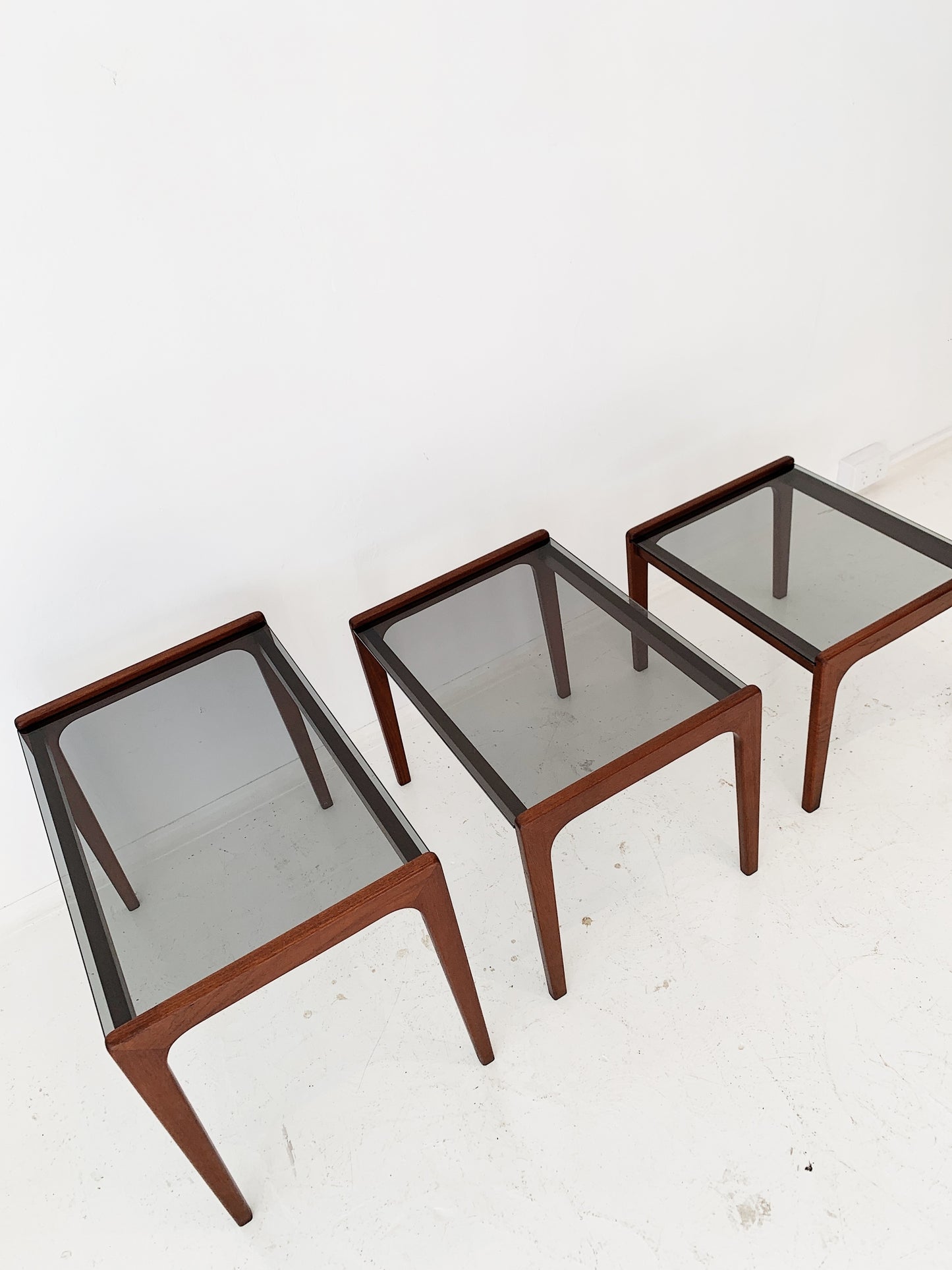 Mid Century Modern Teak Nesting Tables