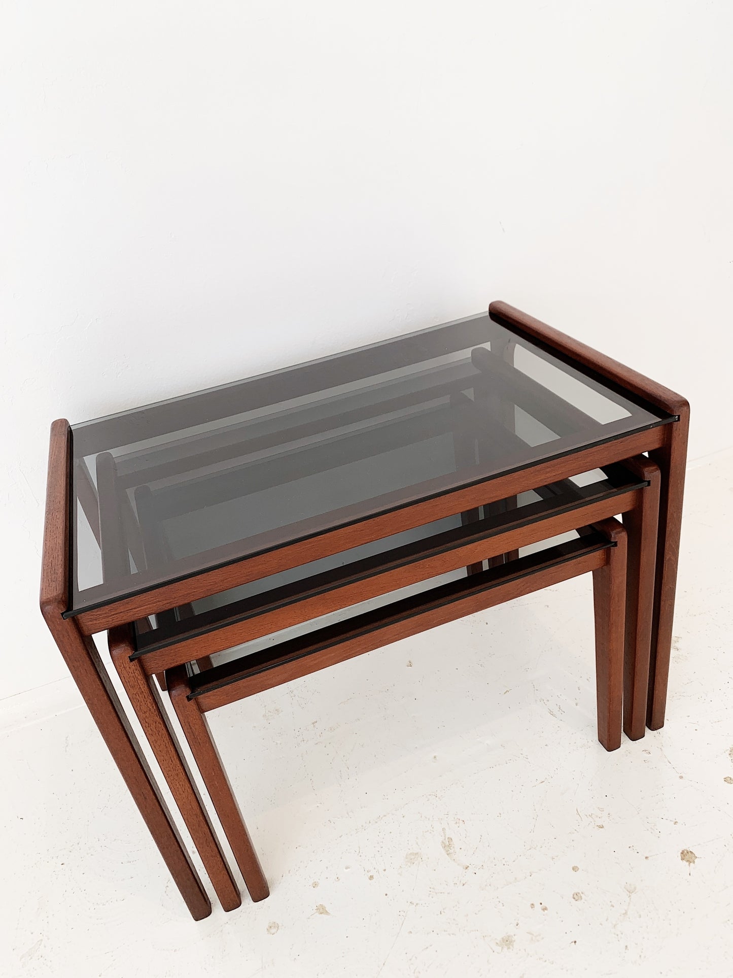 Mid Century Modern Teak Nesting Tables