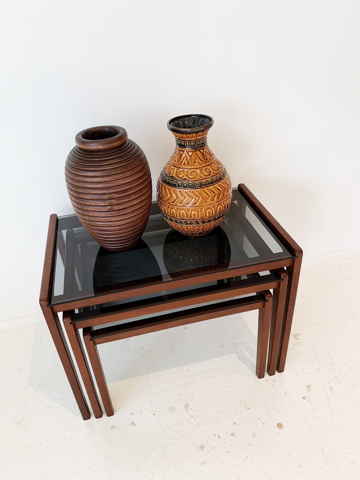 Mid Century Modern Teak Nesting Tables