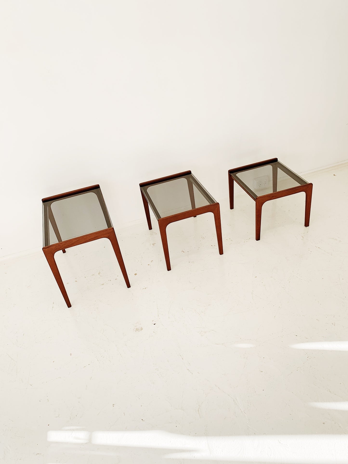 Mid Century Modern Teak Nesting Tables