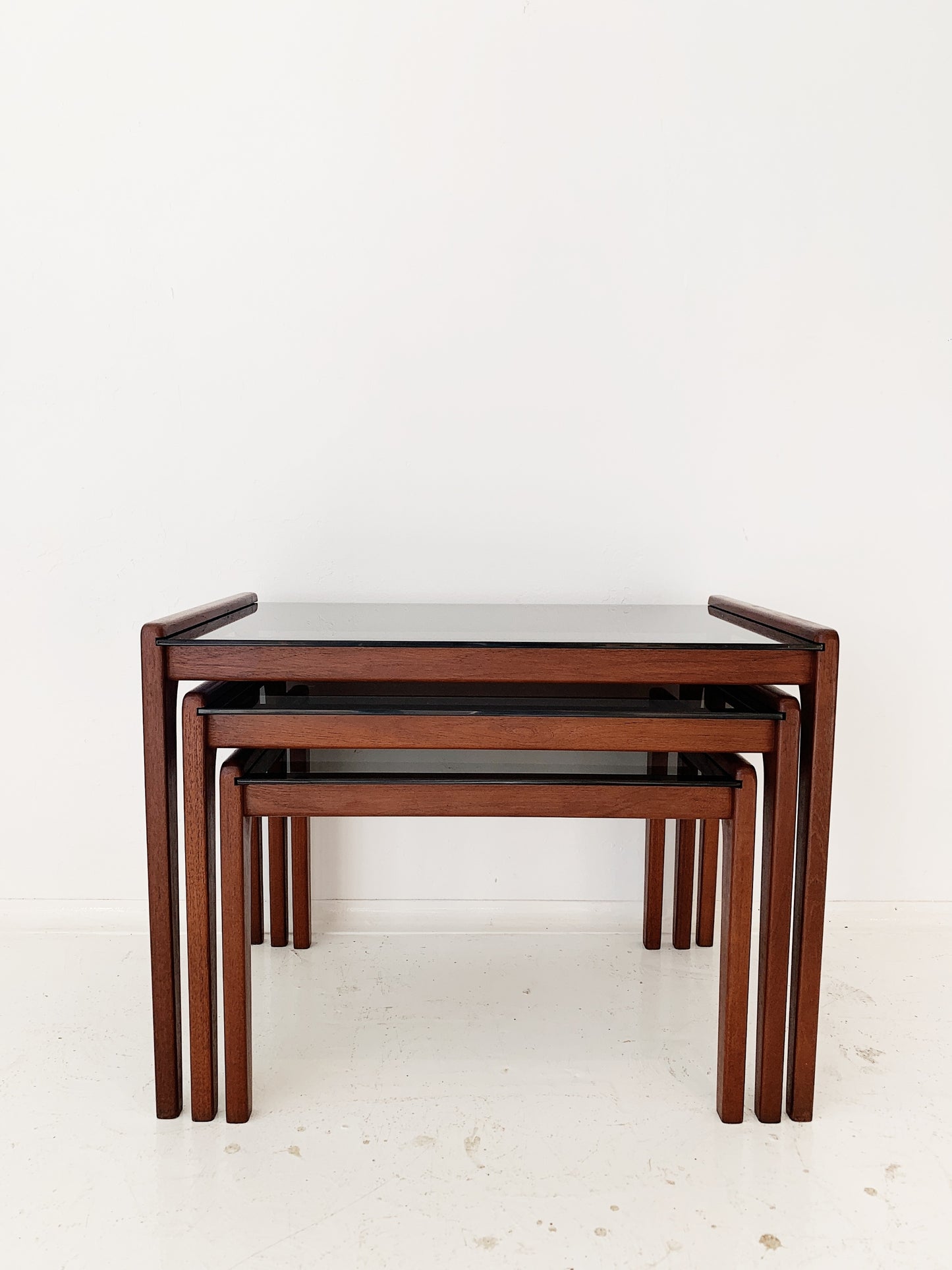 Mid Century Modern Teak Nesting Tables