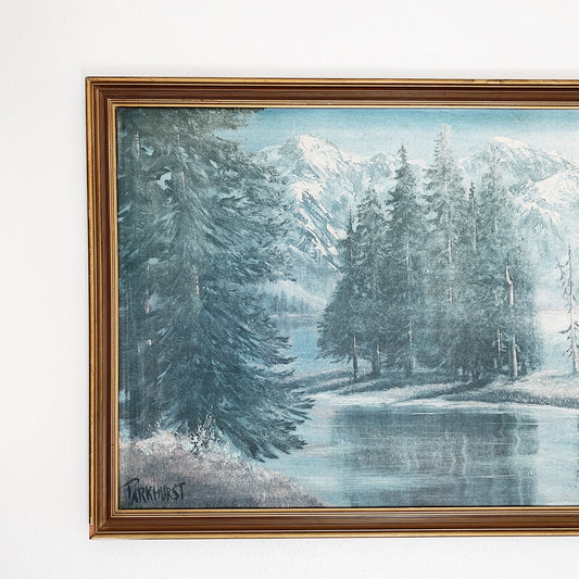 Mid Century Parkhurst "Pine Lake" Print