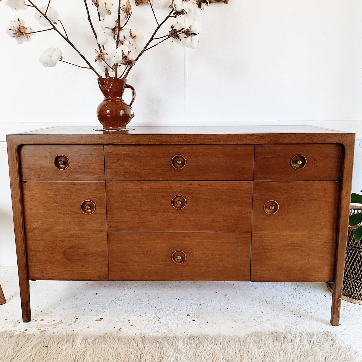 Mid Century Robinson Furniture by Drexel Teak & Walnut Sideboard